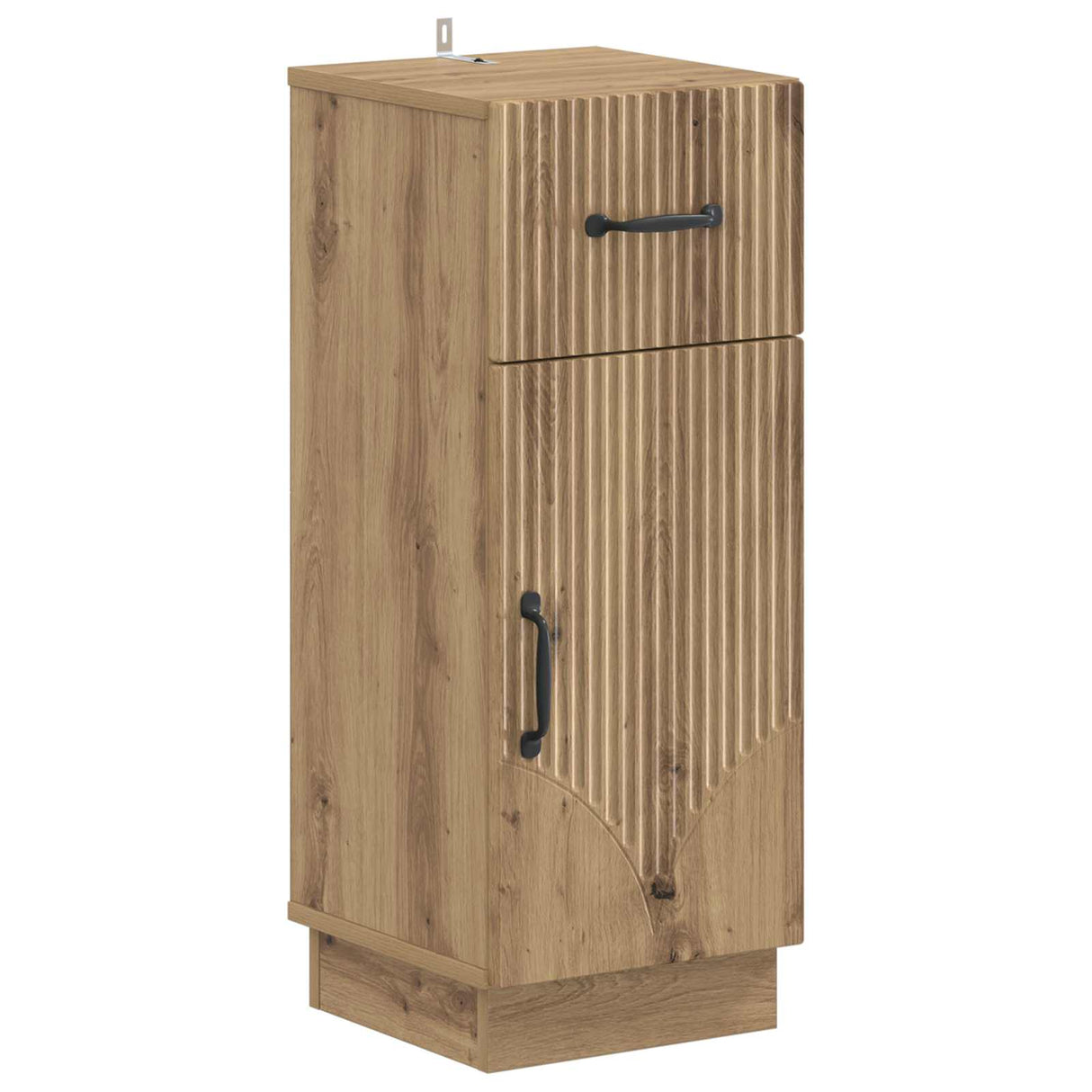 vidaXL Badkamer Opbergkast HOORN Wit 30 x 31 x 77 cm Bewerkt hout
