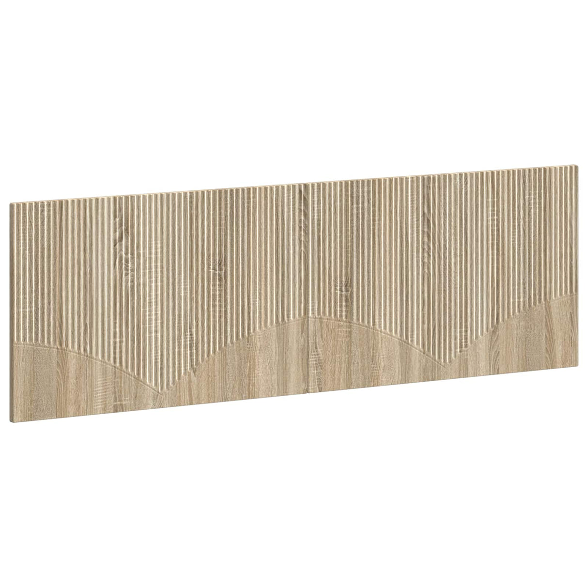 vidaXL Wall-Mounted Headboard HORN White Engineered Wood