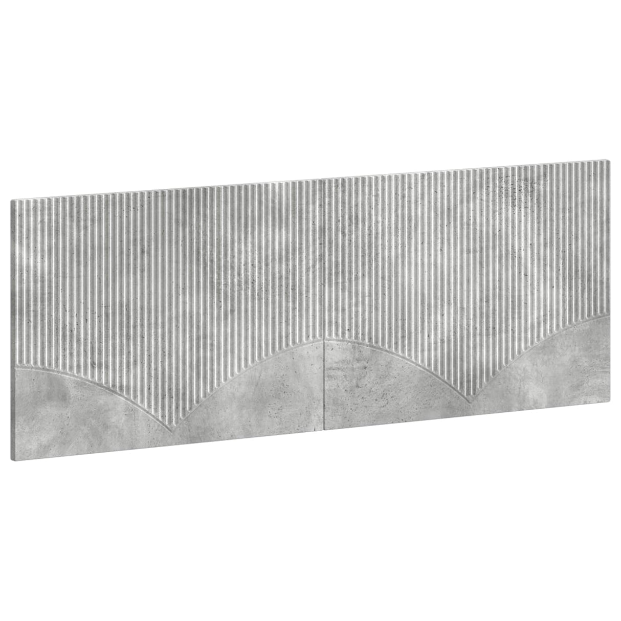 vidaXL Wall-Mounted Headboard HORN White Engineered Wood