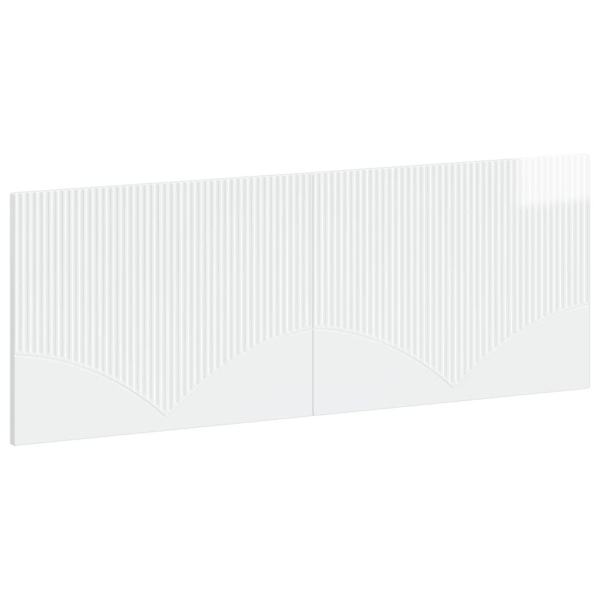 vidaXL Wall-Mounted Headboard HORN White Engineered Wood