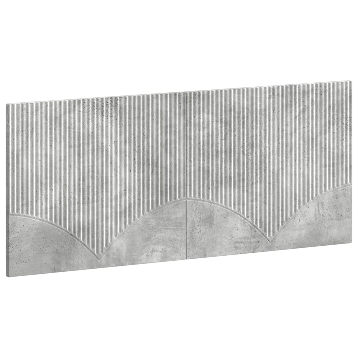 vidaXL Wall-Mounted Headboard HORN White Engineered Wood