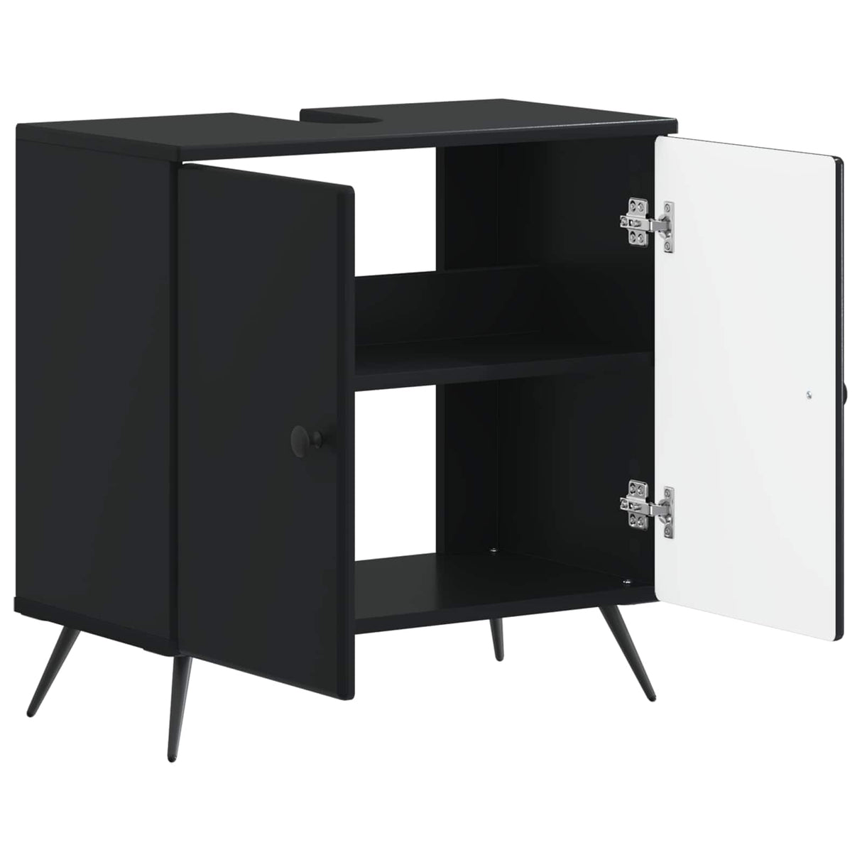 vidaXL Bathroom sink cabinet BREDA White 59.5 x 31.5 x 59 cm