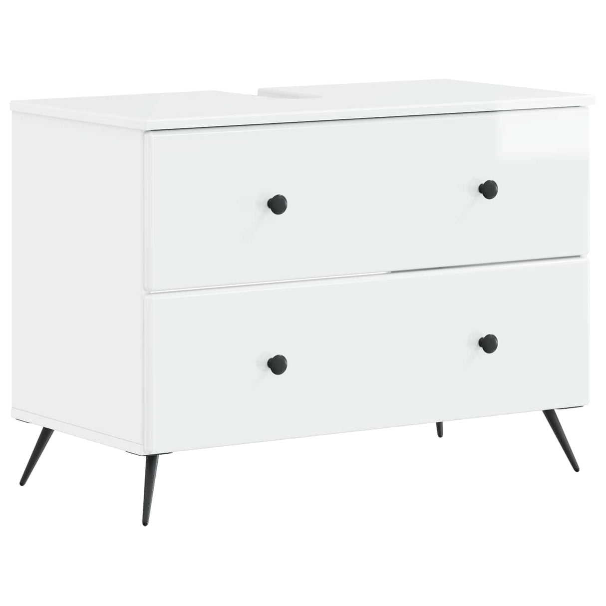 vidaXL Wastafel kabinet voor de badkamer BREDA Wit 82 x 41 x 59 cm