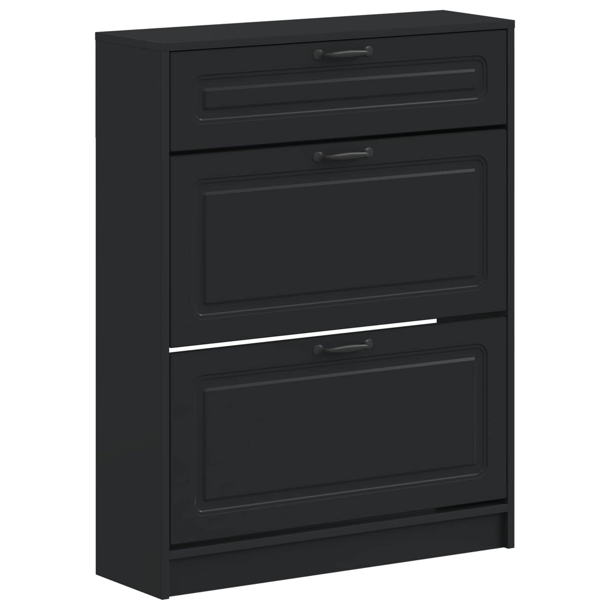 vidaXL Schoenenkast UTRECHT 78 x 24 x 100 cm Bewerkt hout Wit