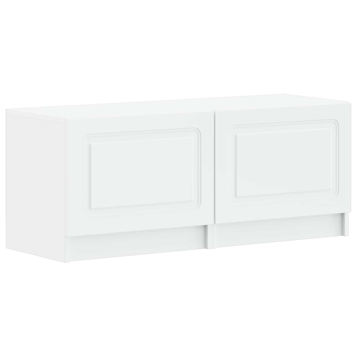 vidaXL Tv-meubel Wit Bewerkt hout