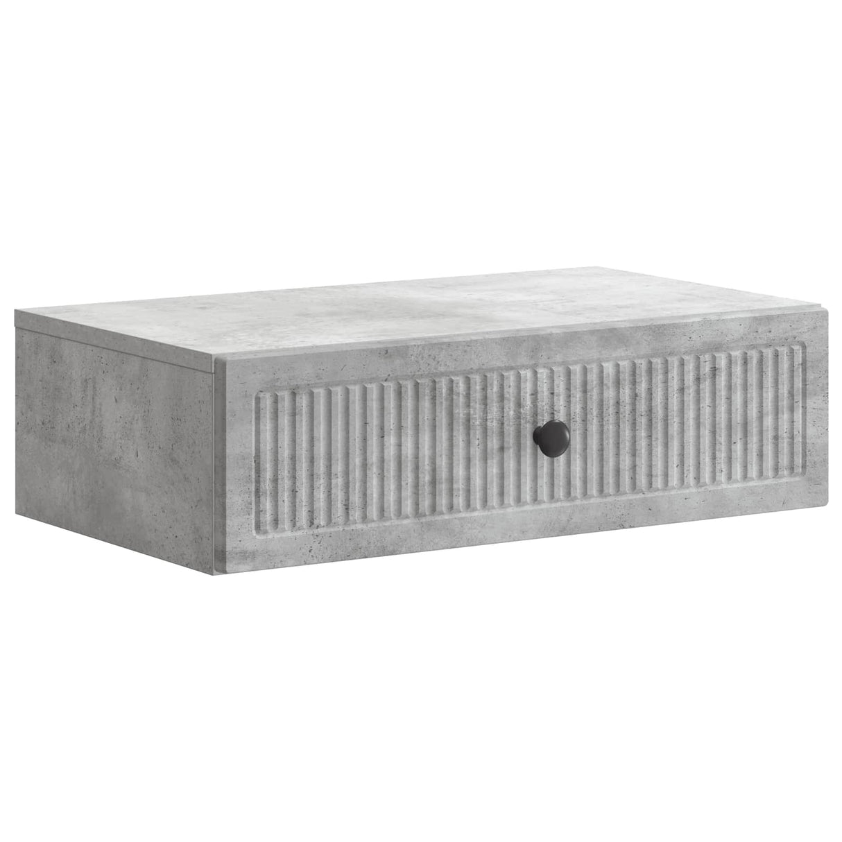 vidaXL Wall-Mounted Side Table Black 59x34.5x17 cm Engineered Wood