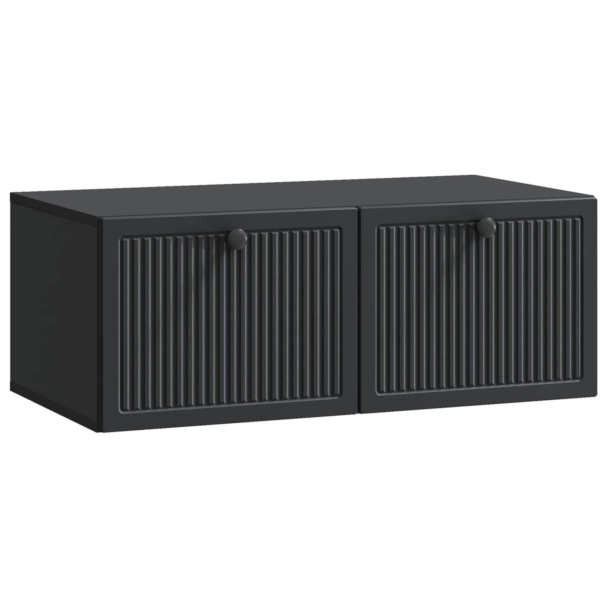 vidaXL Wall-Mounted TV Cabinet Black 59.5x41x30 cm Engineered Wood