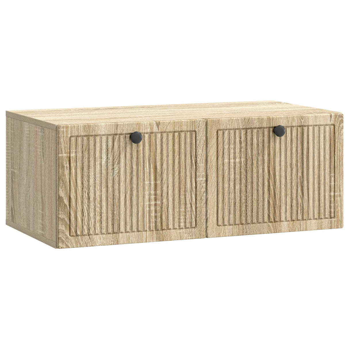 vidaXL Wall-Mounted TV Cabinet Black 59.5x41x30 cm Engineered Wood