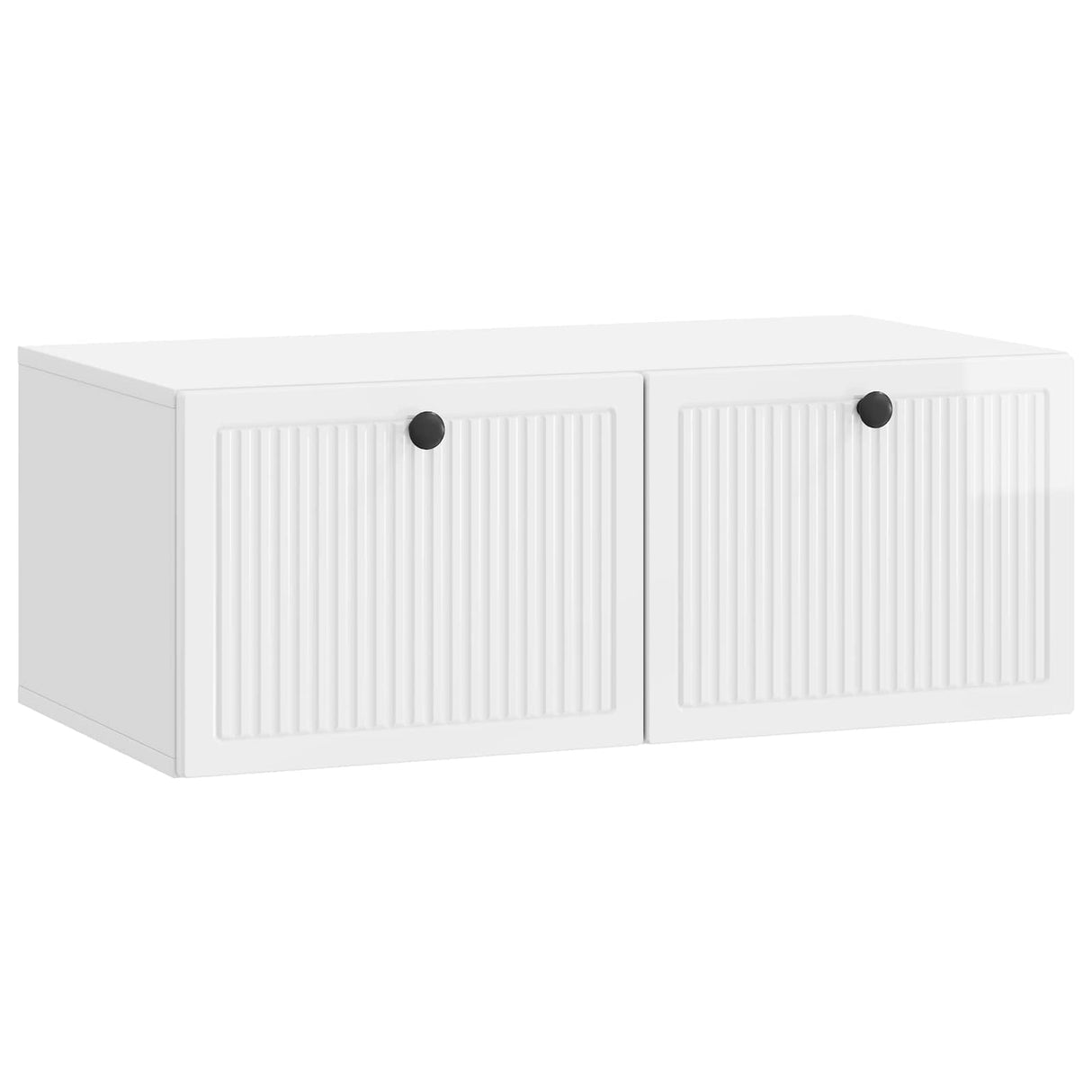 vidaXL Wall-Mounted TV Cabinet Black 59.5x41x30 cm Engineered Wood