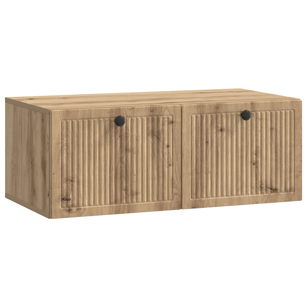 vidaXL Wall-Mounted TV Cabinet Black 59.5x41x30 cm Engineered Wood