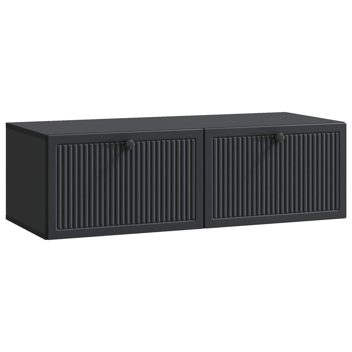 vidaXL Wall-Mounted TV Cabinet Black 59.5x41x30 cm Engineered Wood
