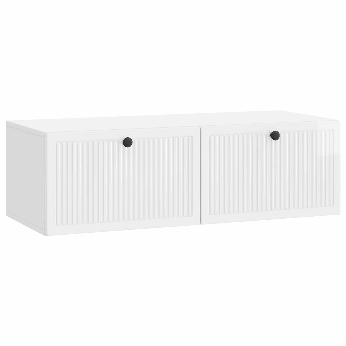 vidaXL Wall-Mounted TV Cabinet Black 59.5x41x30 cm Engineered Wood