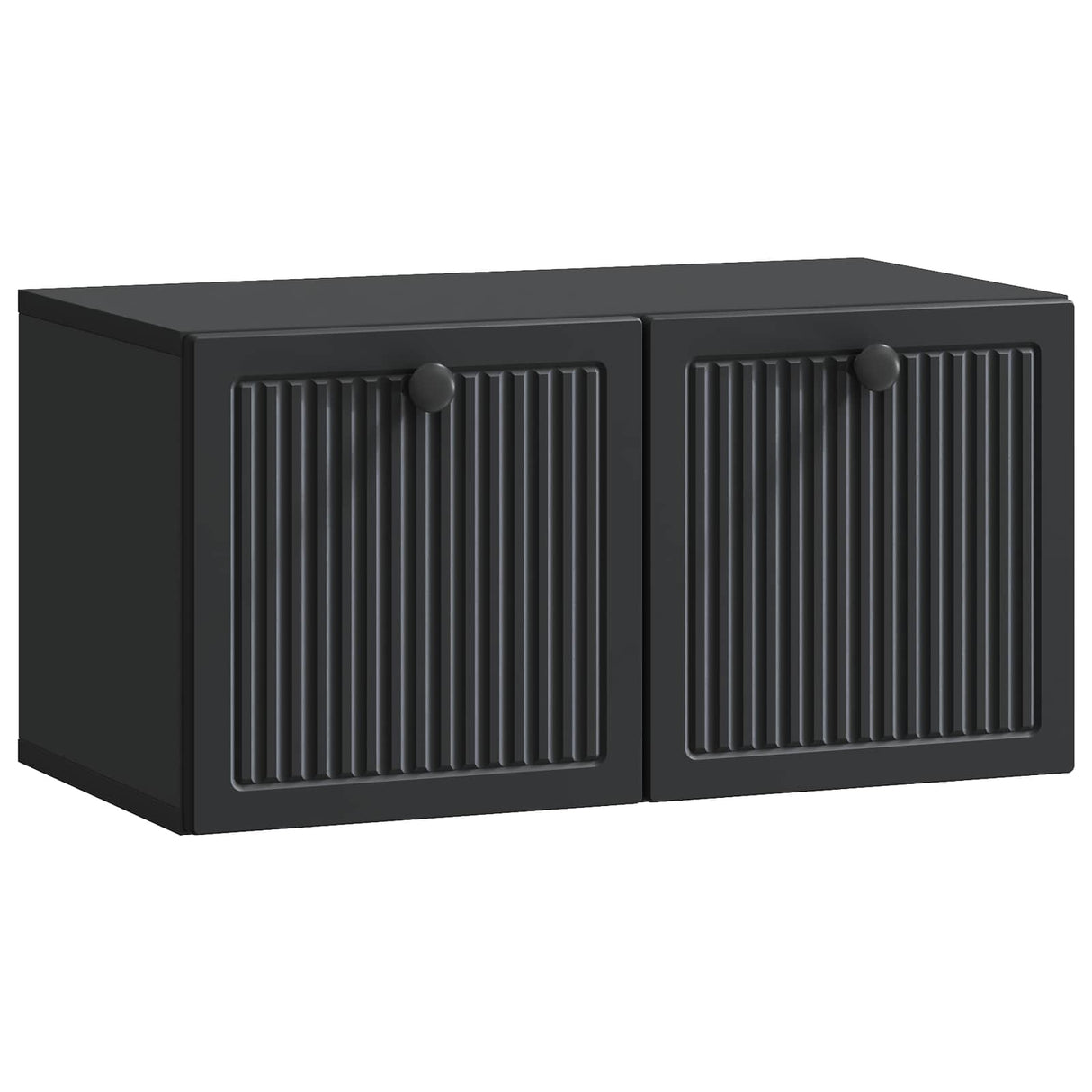 vidaXL Wall-Mounted TV Cabinet Black 59.5x41x30 cm Engineered Wood