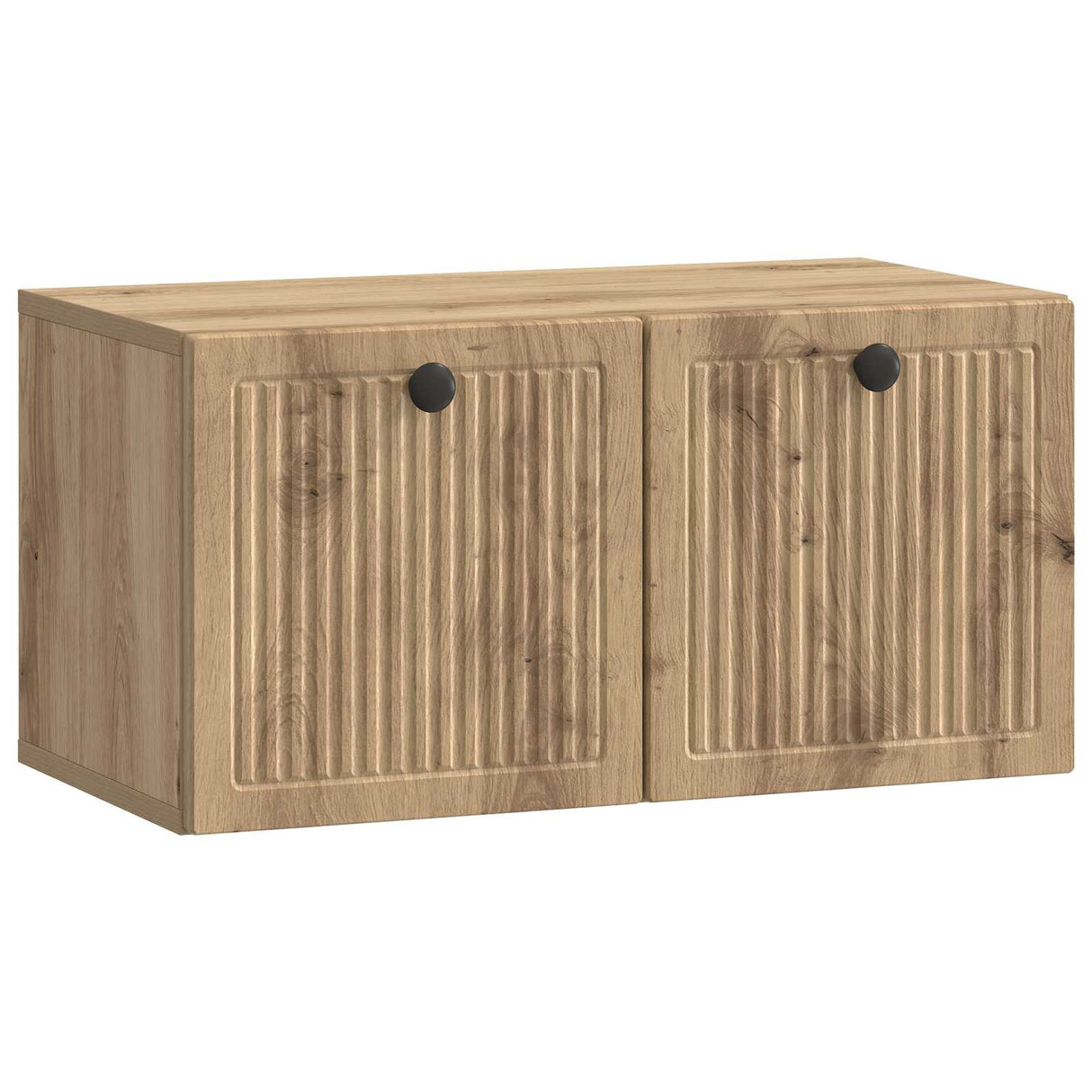 vidaXL Wall-Mounted TV Cabinet Black 59.5x41x30 cm Engineered Wood
