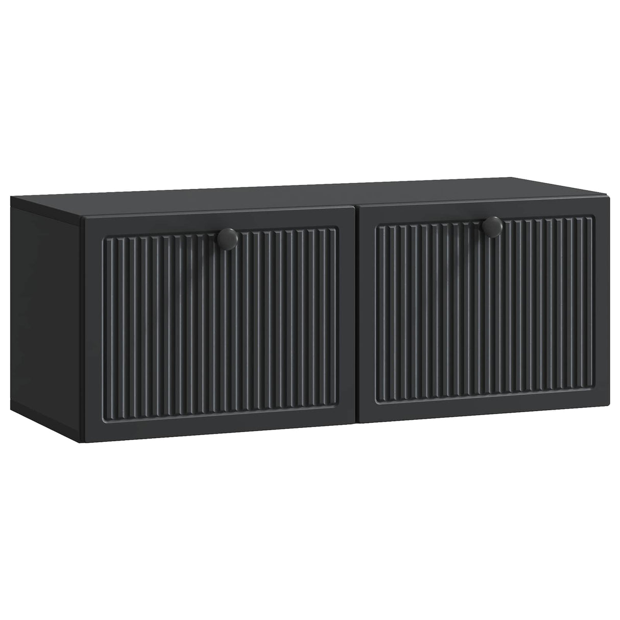 vidaXL Wall-Mounted TV Cabinet Black 59.5x41x30 cm Engineered Wood