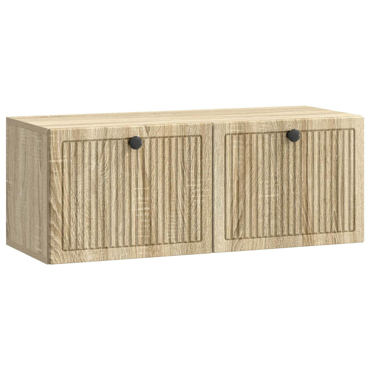 vidaXL Wall-Mounted TV Cabinet Black 59.5x41x30 cm Engineered Wood