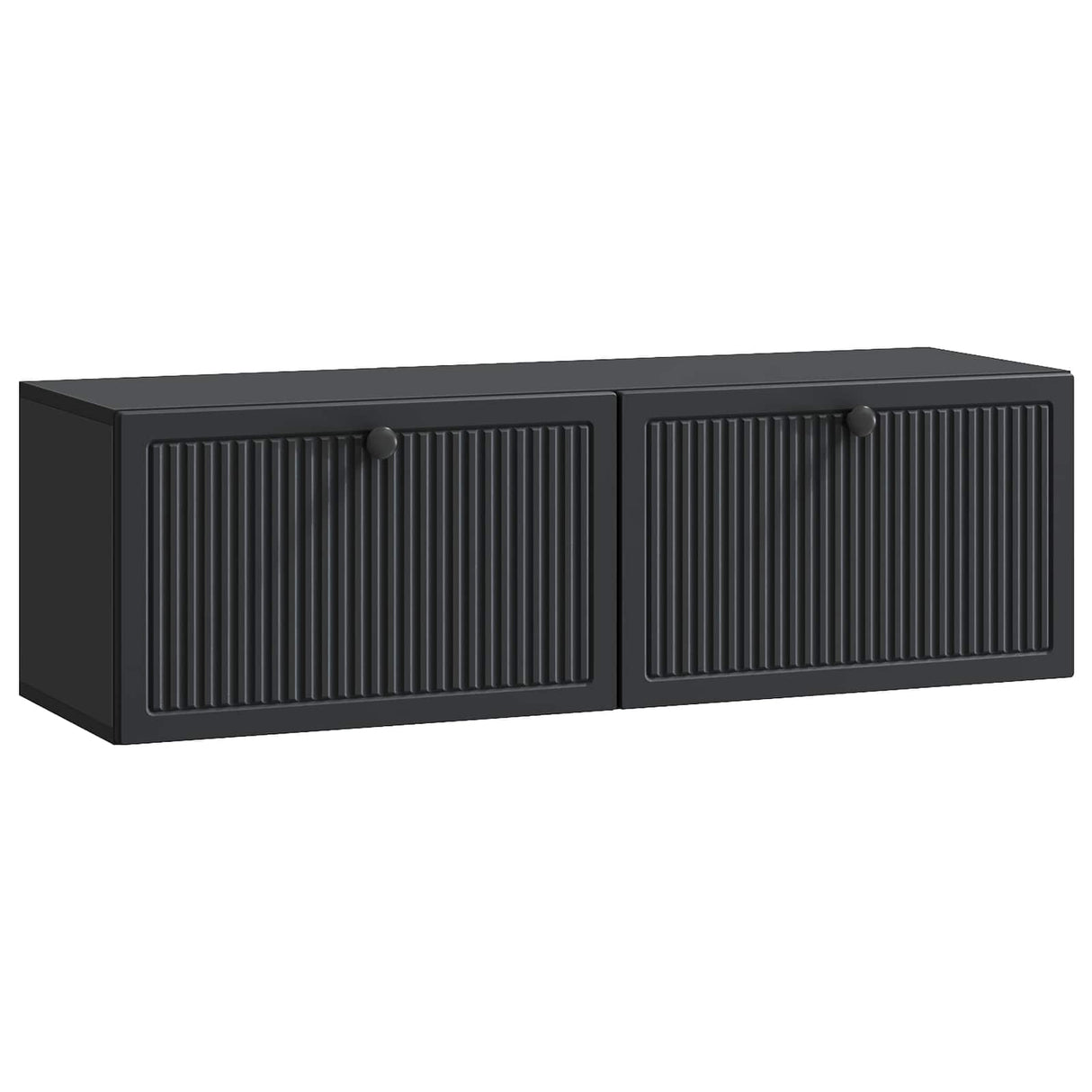 vidaXL Wall-Mounted TV Cabinet Black 59.5x41x30 cm Engineered Wood
