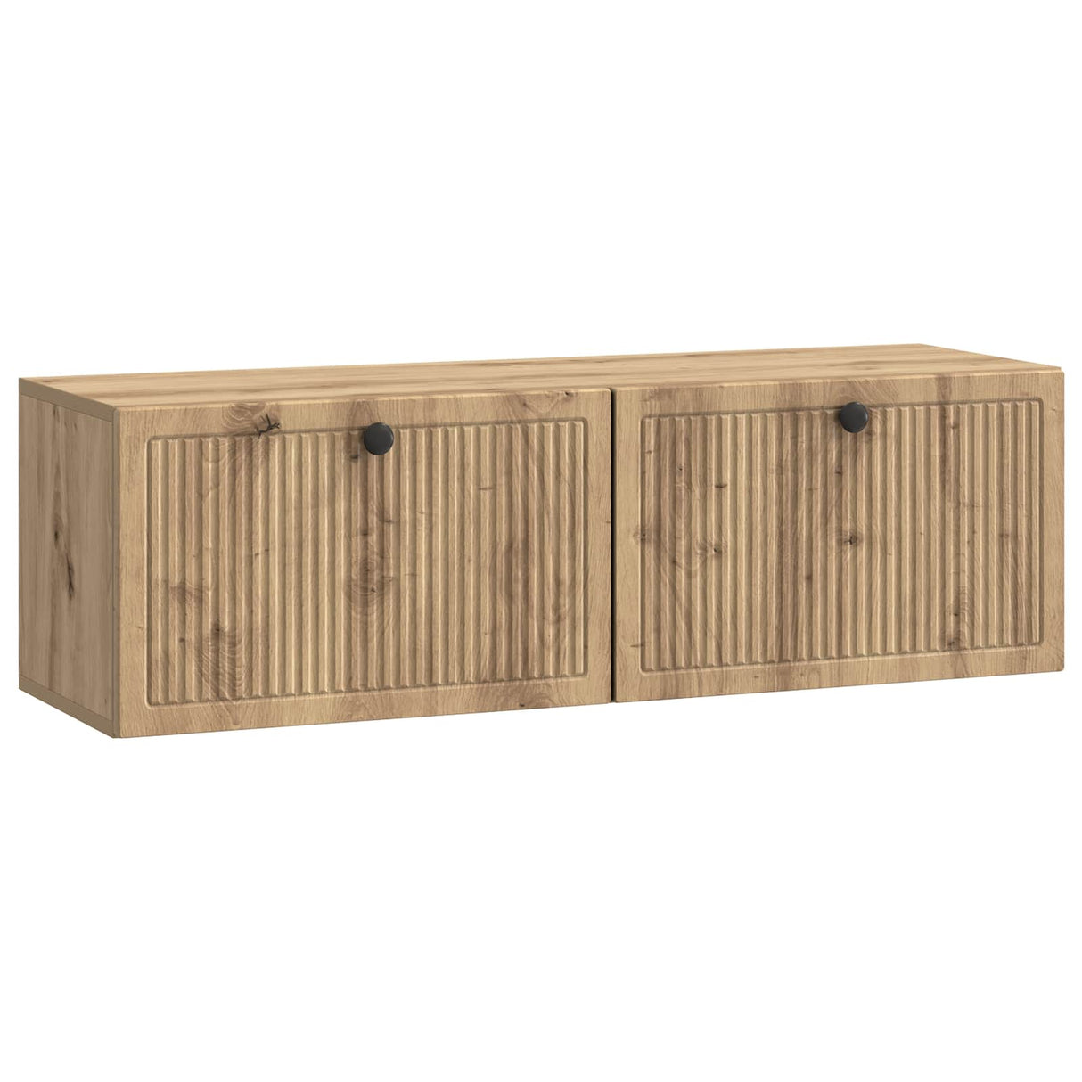 vidaXL Wall-Mounted TV Cabinet Black 59.5x41x30 cm Engineered Wood