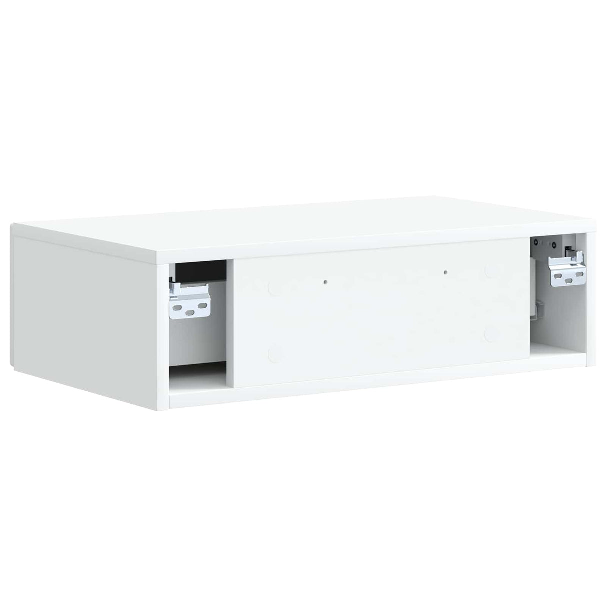vidaXL Wandgemonteerde Zijtafel Wit 59 x 34,5 x 17 cm Bewerkt hout