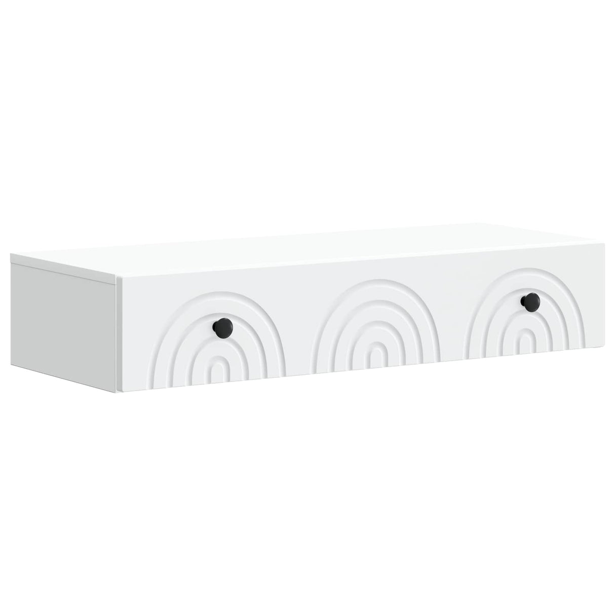 vidaXL Wandgemonteerde Zijtafel Wit 59 x 34,5 x 17 cm Bewerkt hout