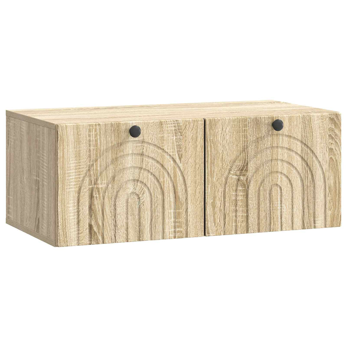 vidaXL Wandmontage TV-kast Zwart 59,5 x 41 x 30 cm Bewerkt hout