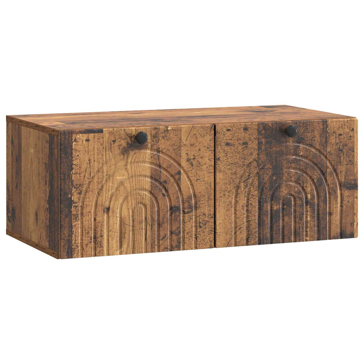 vidaXL Wandmontage TV-kast Zwart 59,5 x 41 x 30 cm Bewerkt hout