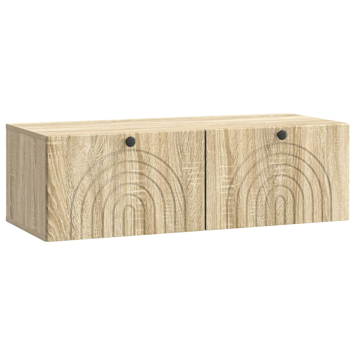 vidaXL Wandmontage TV-kast Zwart 59,5 x 41 x 30 cm Bewerkt hout