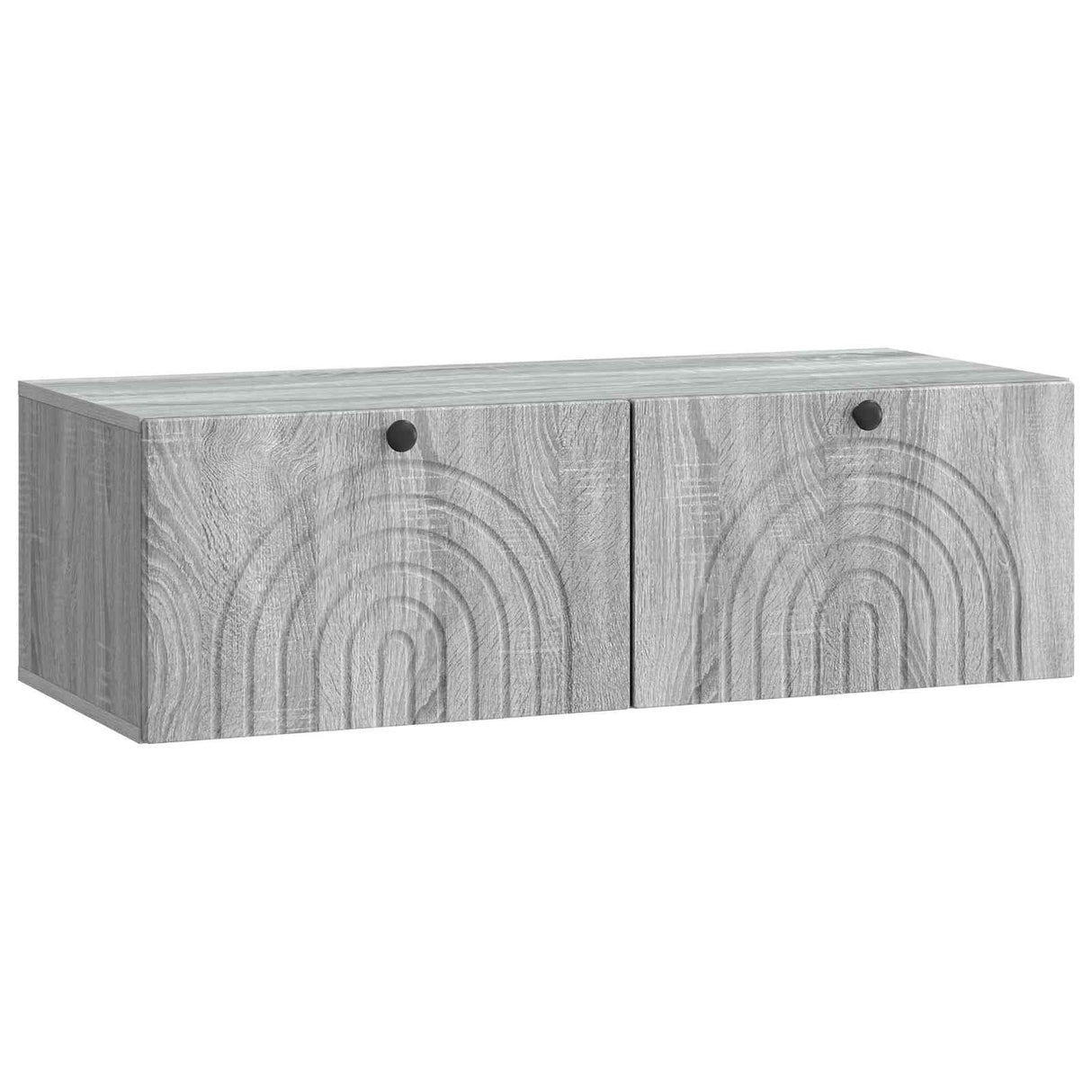 vidaXL Wandmontage TV-kast Zwart 59,5 x 41 x 30 cm Bewerkt hout