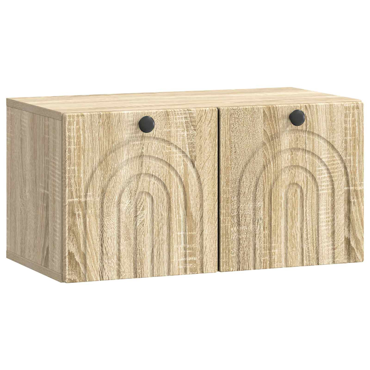 vidaXL Wandmontage TV-kast Zwart 59,5 x 41 x 30 cm Bewerkt hout