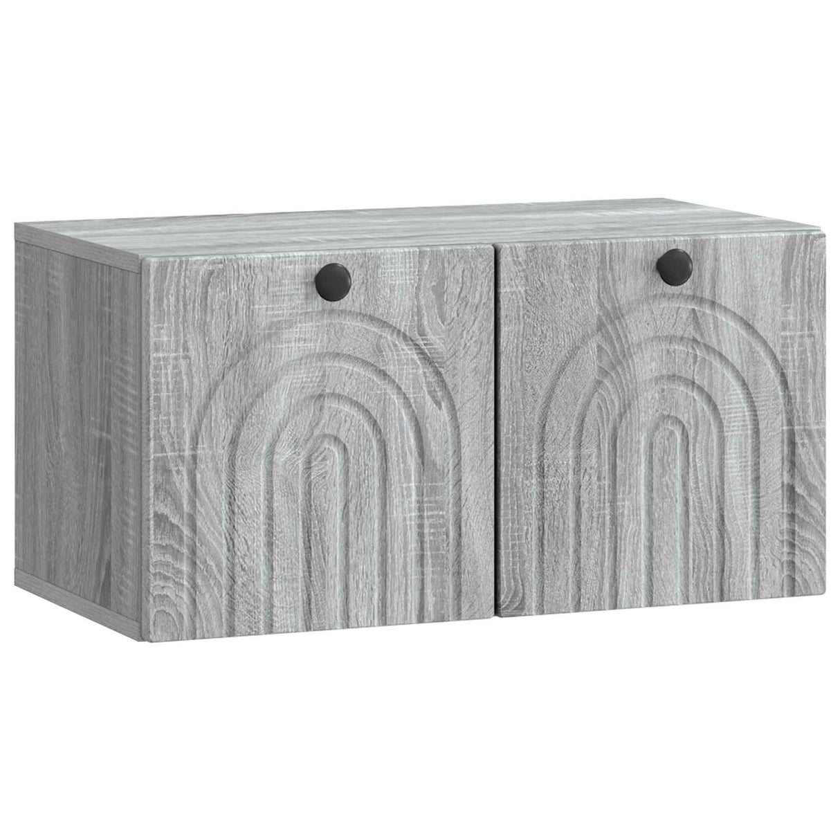 vidaXL Wandmontage TV-kast Zwart 59,5 x 41 x 30 cm Bewerkt hout