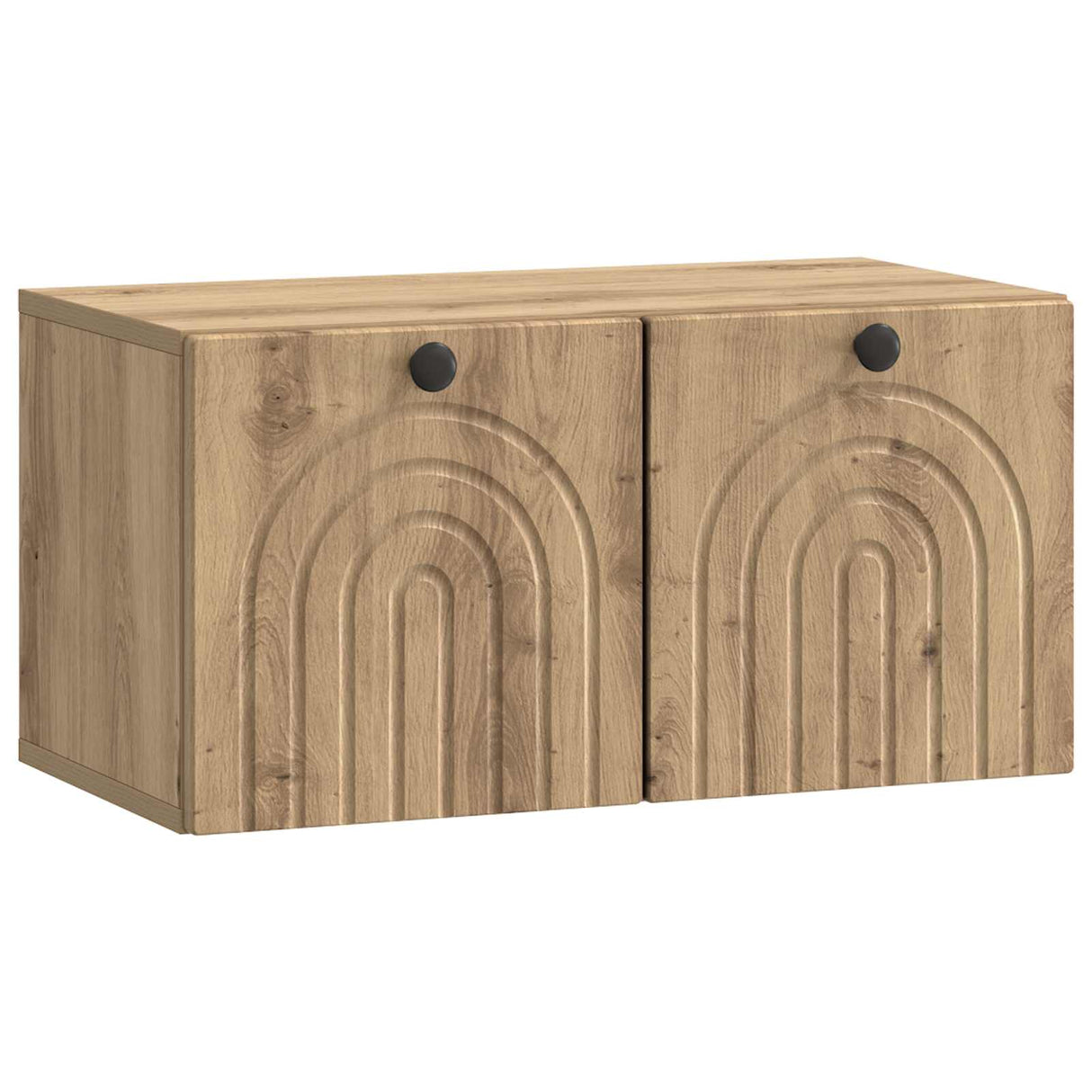vidaXL Wandmontage TV-kast Zwart 59,5 x 41 x 30 cm Bewerkt hout