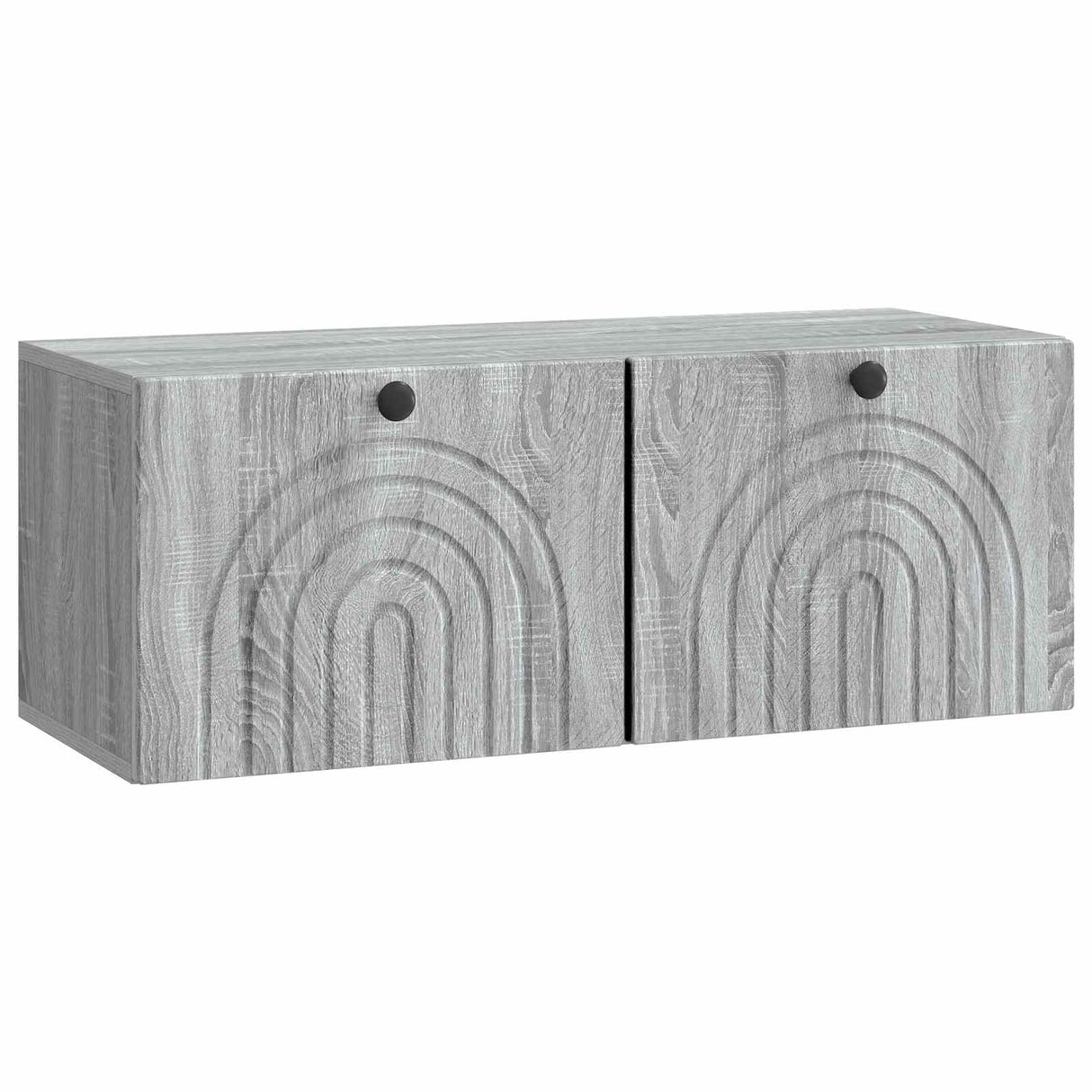 vidaXL Wandmontage TV-kast Zwart 59,5 x 41 x 30 cm Bewerkt hout