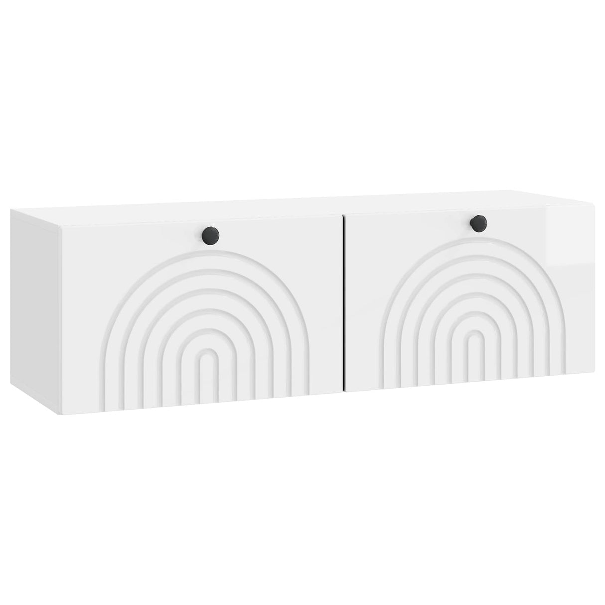 vidaXL Wandmontage TV-kast Zwart 59,5 x 41 x 30 cm Bewerkt hout