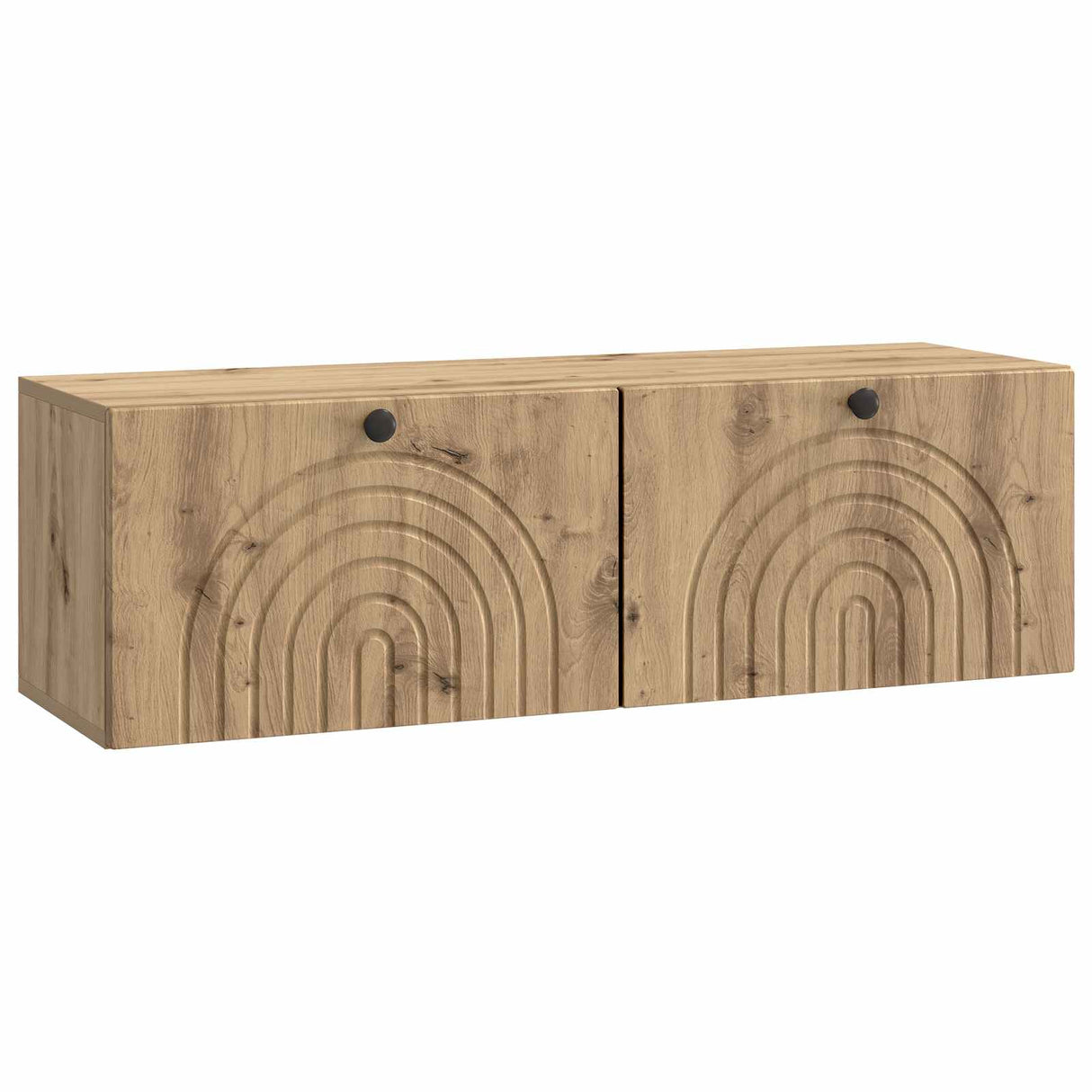 vidaXL Wandmontage TV-kast Zwart 59,5 x 41 x 30 cm Bewerkt hout