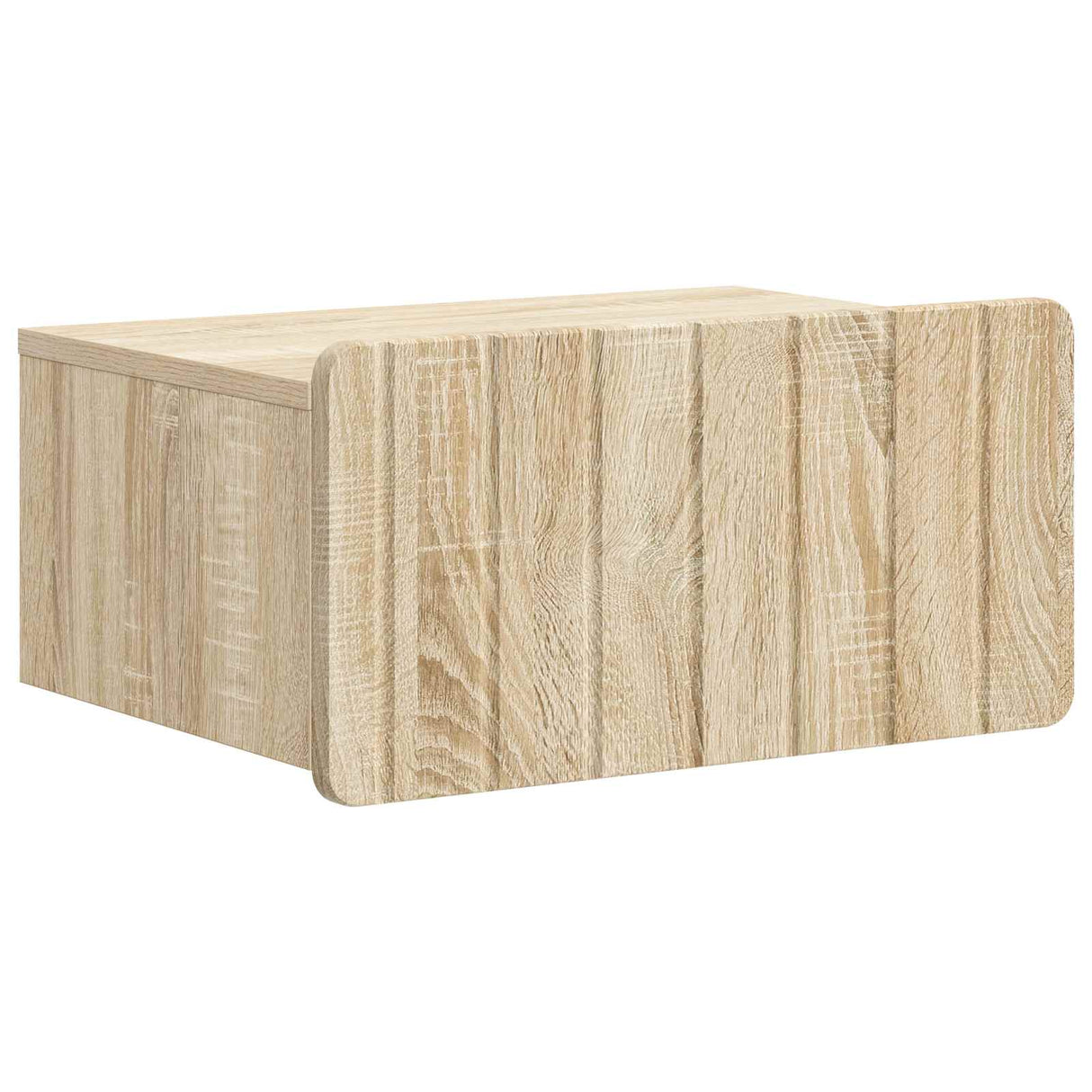 vidaXL Muurbevestigde Nachttafel met lade 2 pcs Wit 49 x 34,5 x 24 cm