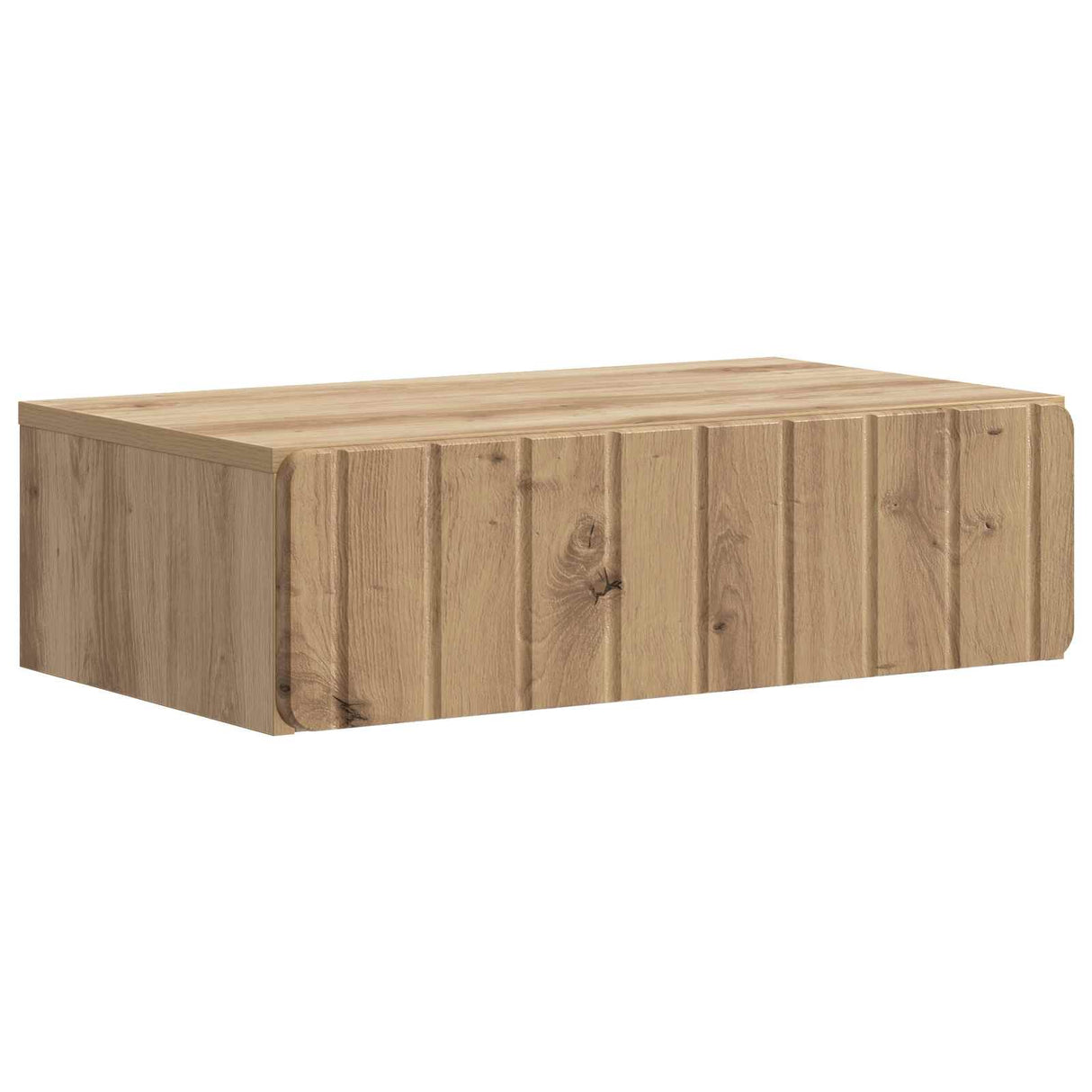 vidaXL Wall-Mounted Side Table White 59 x 34.5 x 17 cm Engineered Wood