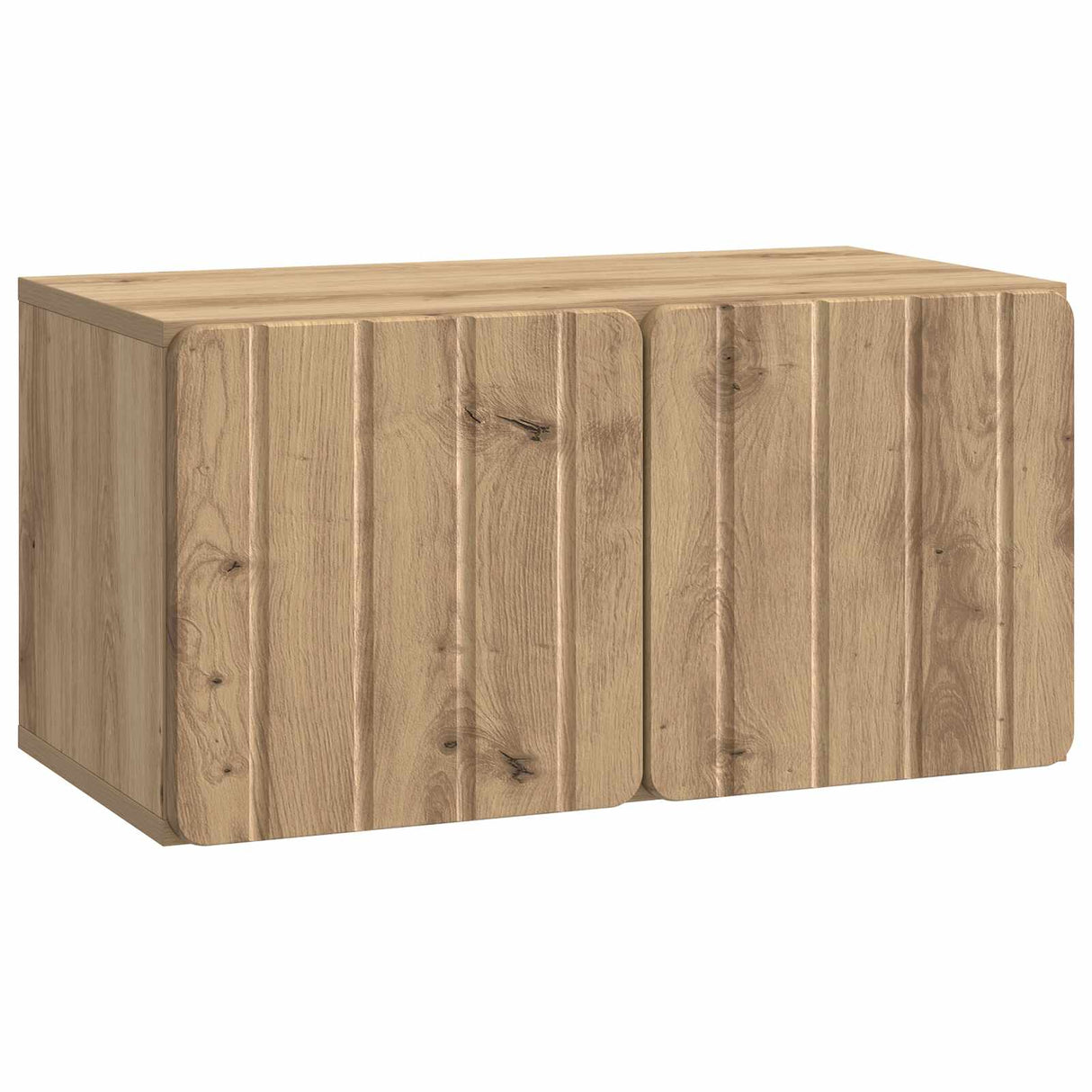 vidaXL Wall-Mounted TV Cabinet Black 59.5x41x30 cm Engineered Wood