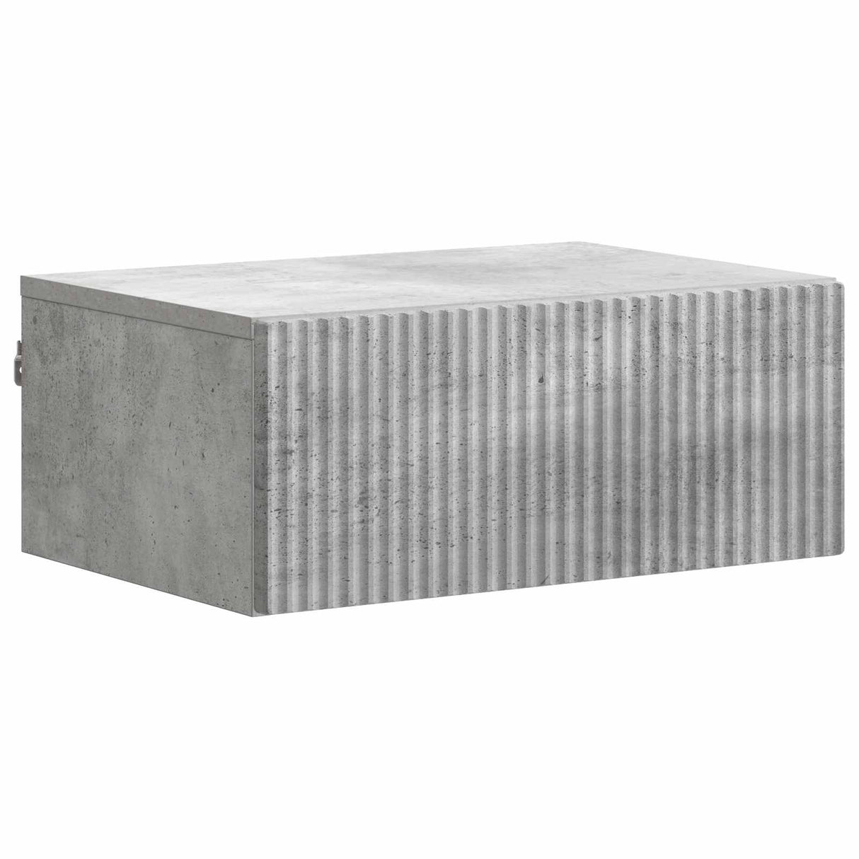 vidaXL Muurbevestigde Nachttafel met lade 2 pcs Wit 49 x 34,5 x 20 cm