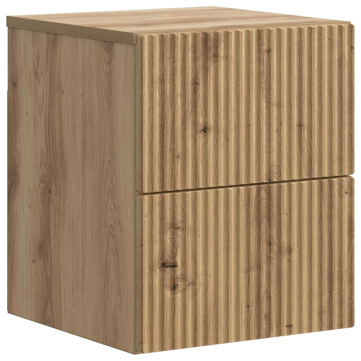 vidaXL Muurbevestigde Nachttafel met lade 2 pcs Wit 33 x 34,5 x 40 cm