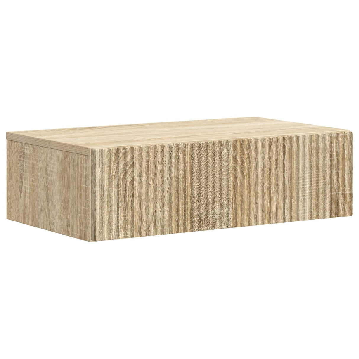 vidaXL Wandgemonteerde Zijtafel Zwart 59 x 34,5 x 17 cm Bewerkt hout