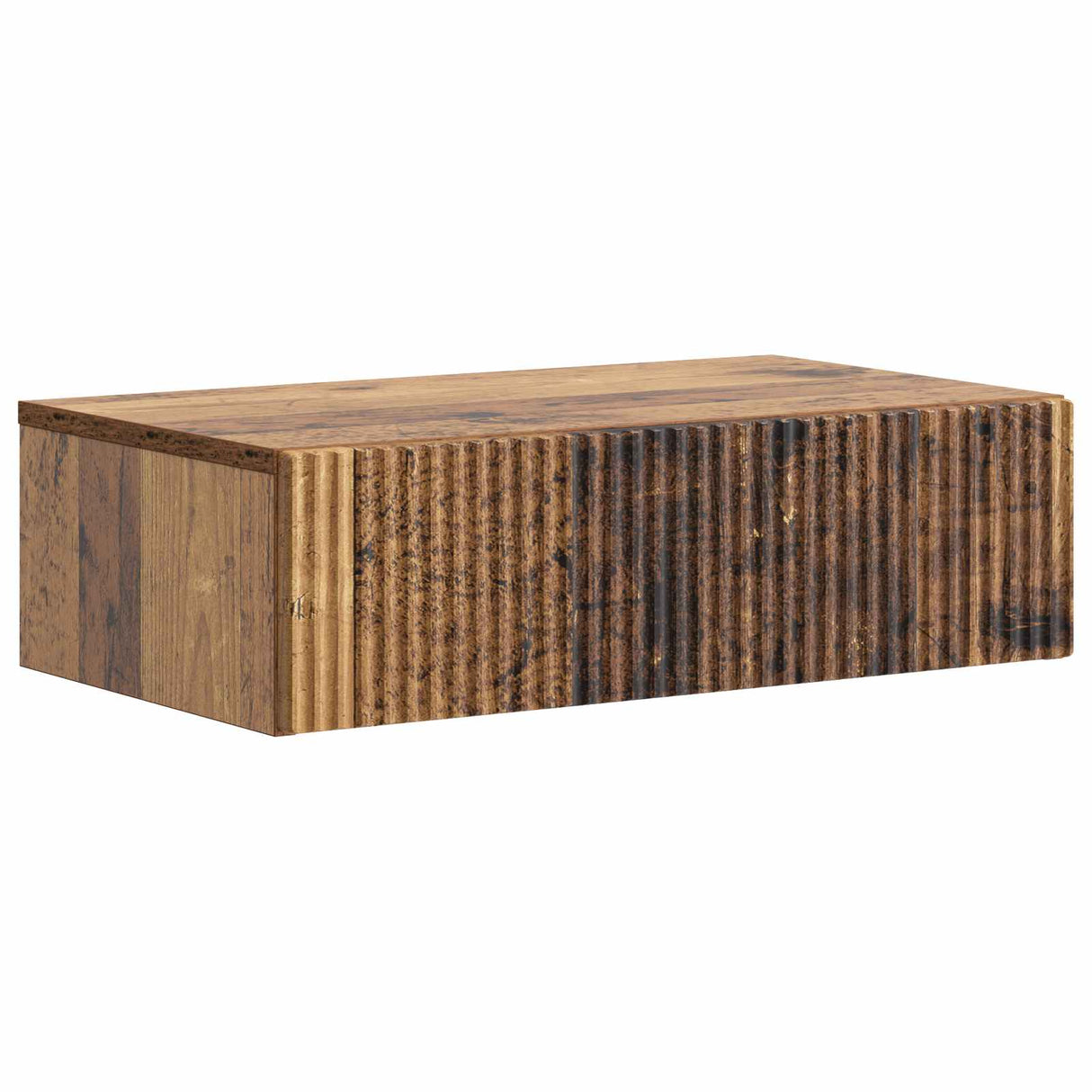 vidaXL Wandgemonteerde Zijtafel Zwart 59 x 34,5 x 17 cm Bewerkt hout