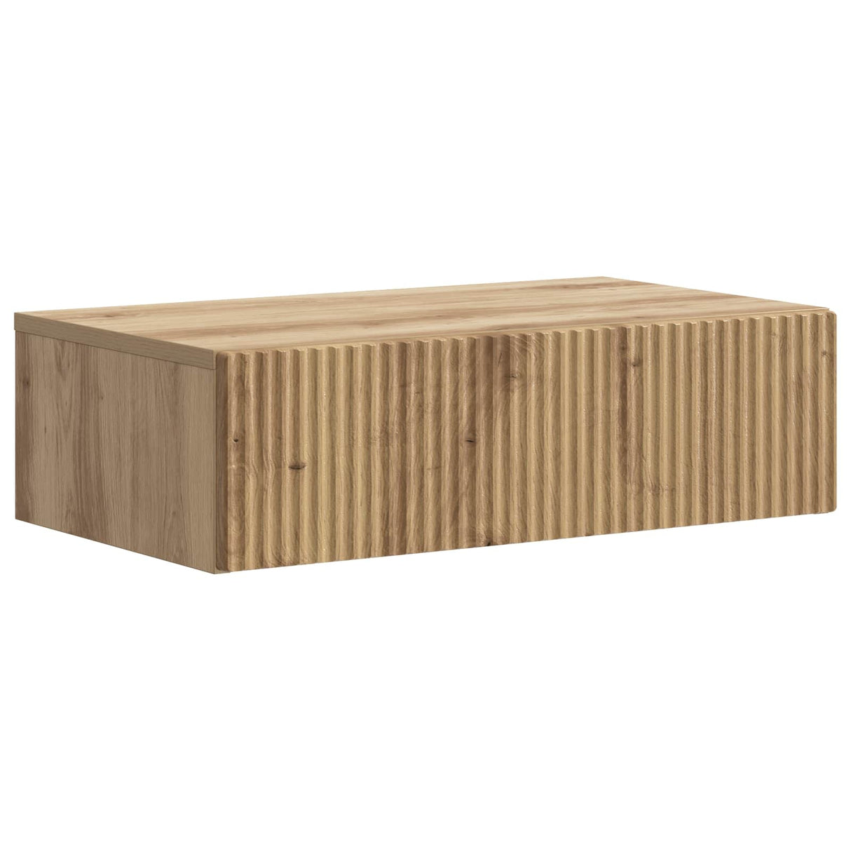 vidaXL Wandgemonteerde Zijtafel Zwart 59 x 34,5 x 17 cm Bewerkt hout