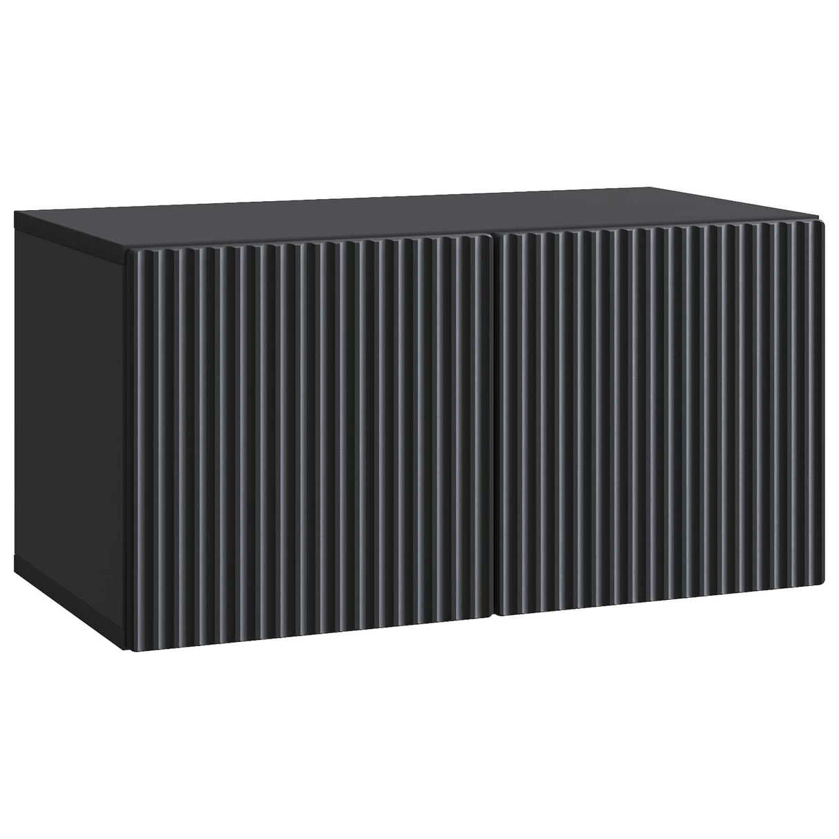 vidaXL Wandmontage TV-kast Zwart 59,5 x 41 x 30 cm Bewerkt hout