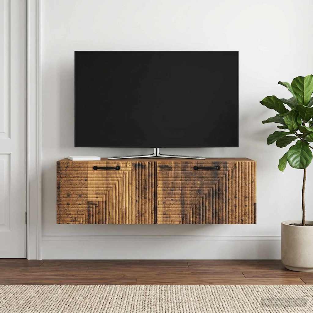 vidaXL Wall-Mounted TV Cabinet White 59.5x41x30 cm Engineered Wood