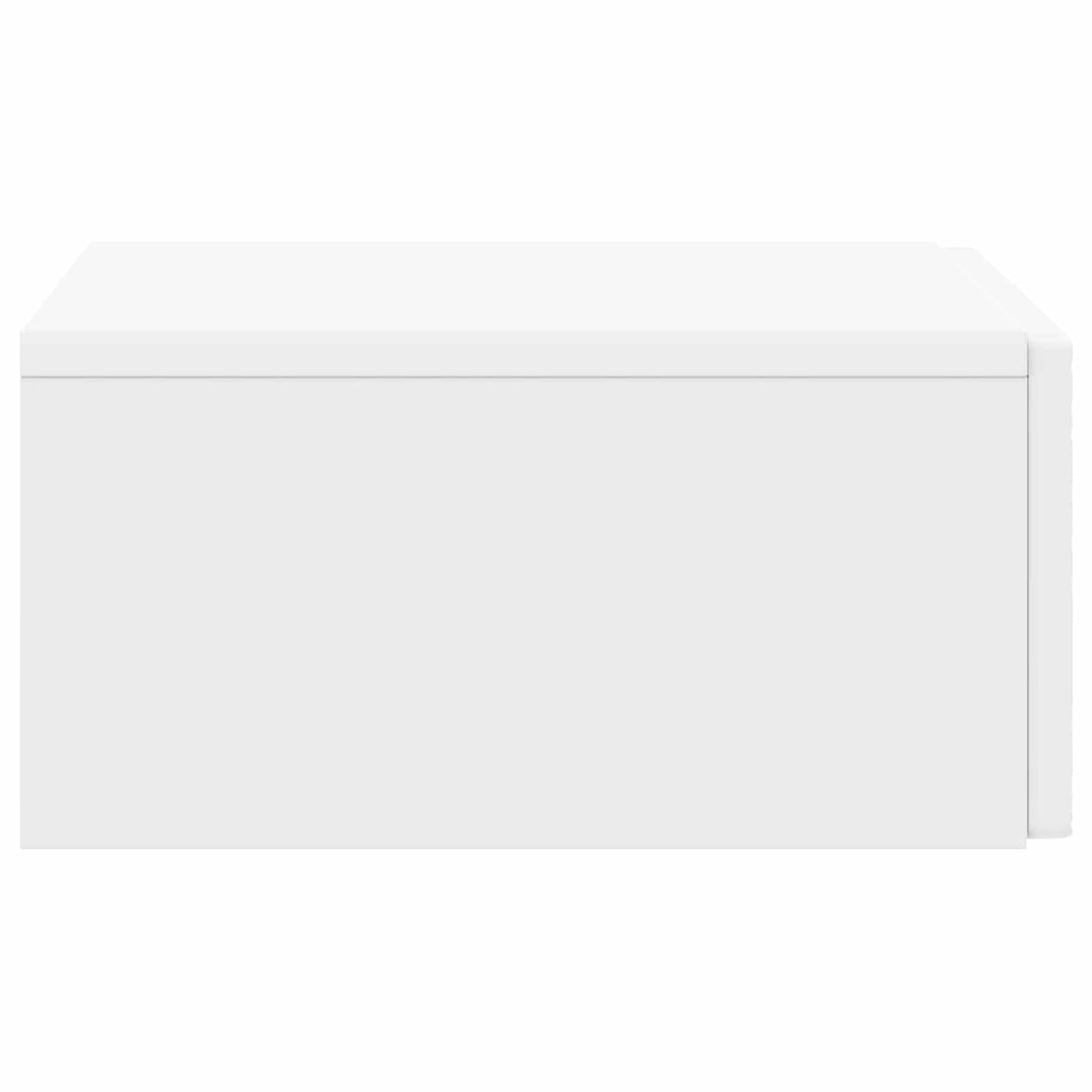 vidaXL Wall-Mounted Side Table White 59 x 34.5 x 17 cm Engineered Wood