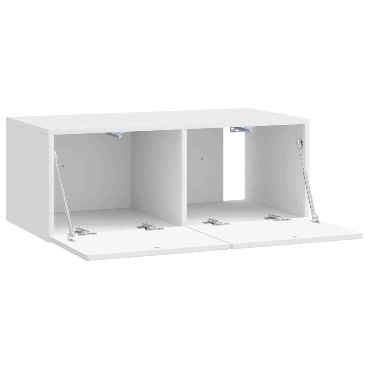 vidaXL Wall-Mounted TV Cabinet 59.5x41x30 cm White Engineered Wood