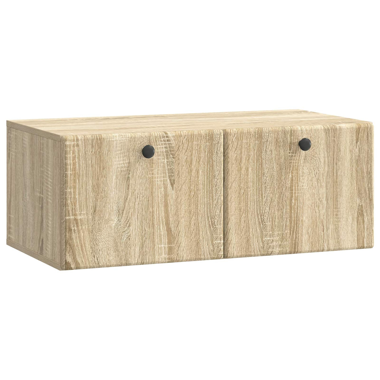 vidaXL Wandmontage TV-kast Zwart 59,5 x 41 x 30 cm Bewerkt hout