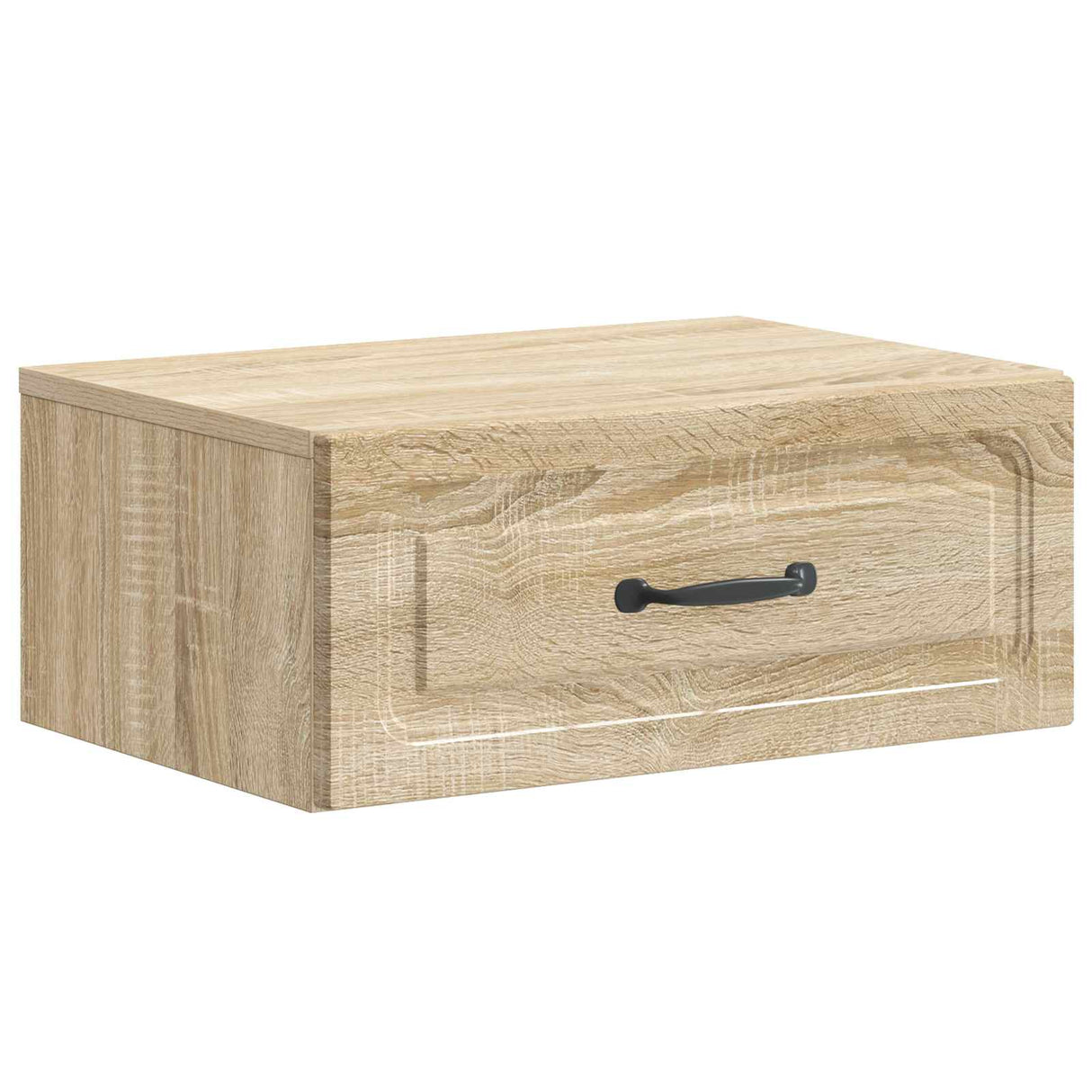 vidaXL Muurbevestigde Nachttafel Wit 49 x 34,5 x 20 cm Bewerkt hout