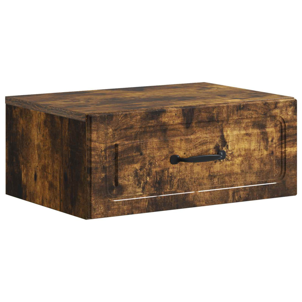 vidaXL Muurbevestigde Nachttafel Wit 49 x 34,5 x 20 cm Bewerkt hout