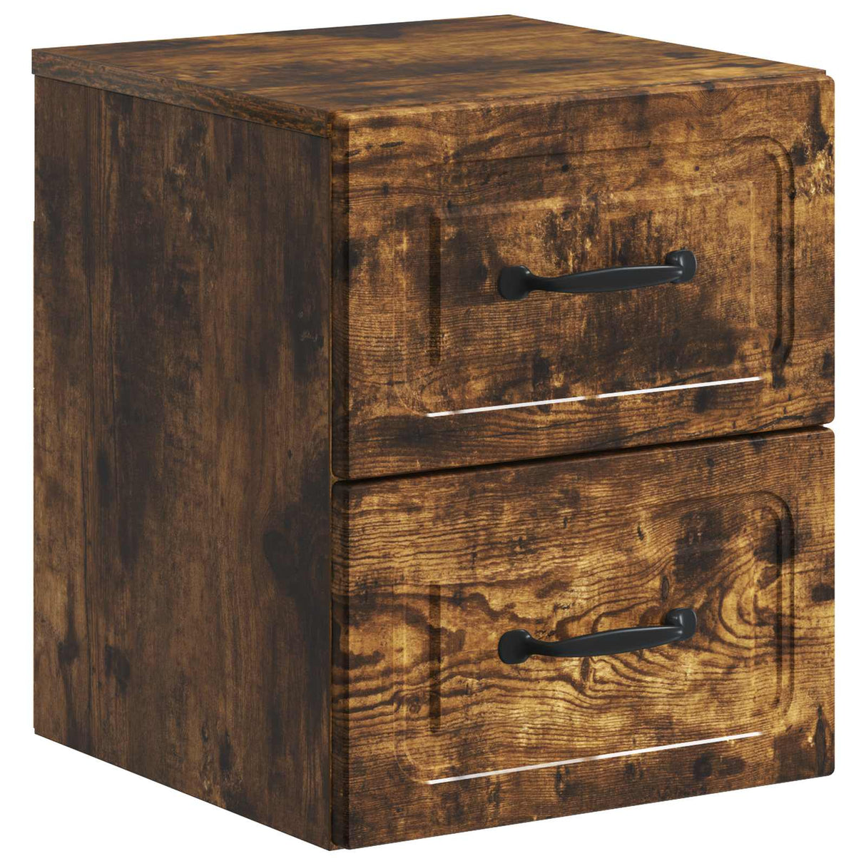 vidaXL Muurbevestigde Nachttafel Wit 34,5 x 33 x 40 cm Bewerkt hout